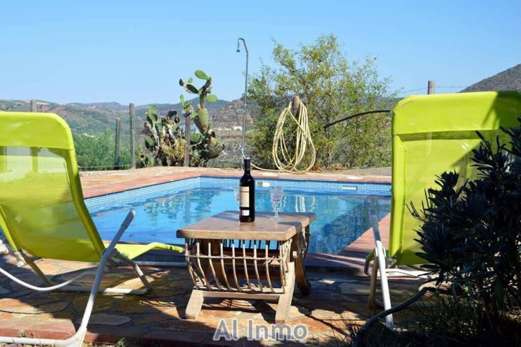 Las Palmeras - Ein Stueck Vom Paradies - Behagliches Haus Mit Pool Algodonales Bagian luar foto