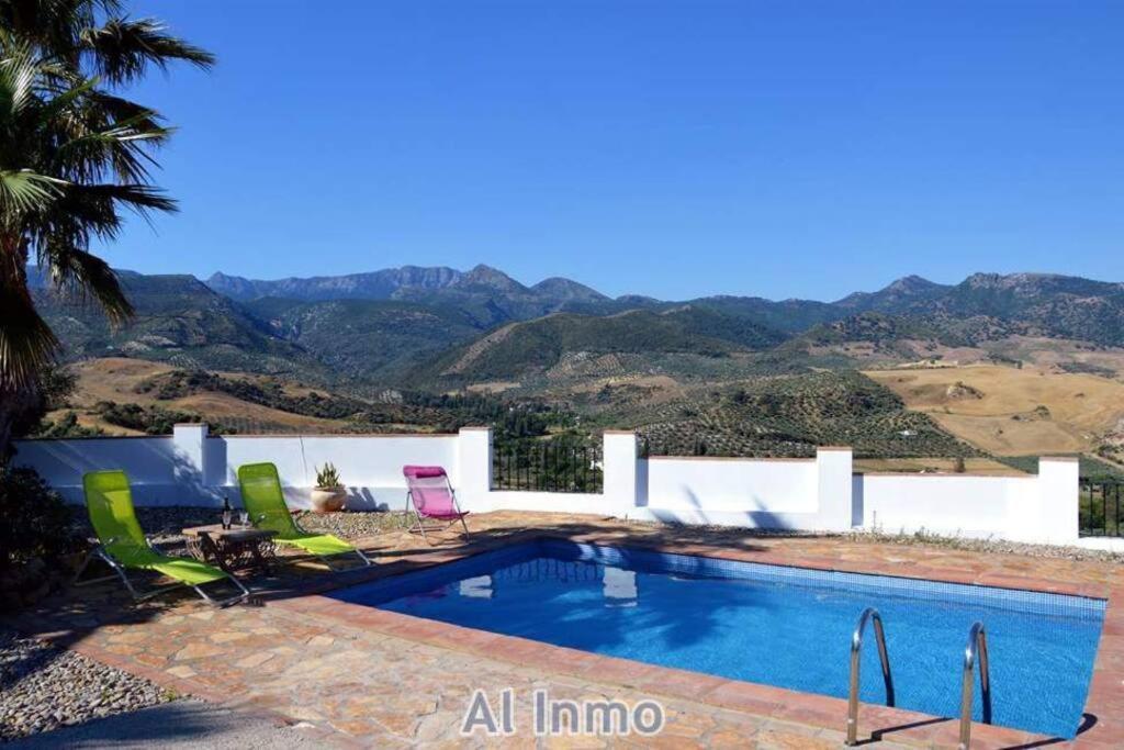 Las Palmeras - Ein Stueck Vom Paradies - Behagliches Haus Mit Pool Algodonales Bagian luar foto