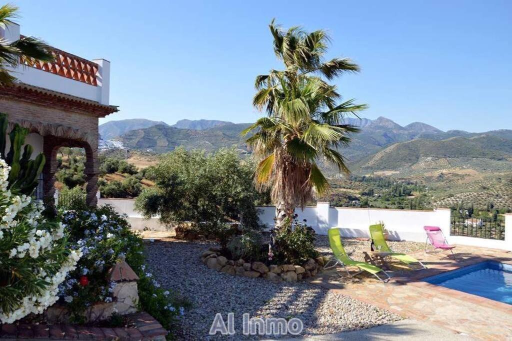 Las Palmeras - Ein Stueck Vom Paradies - Behagliches Haus Mit Pool Algodonales Bagian luar foto