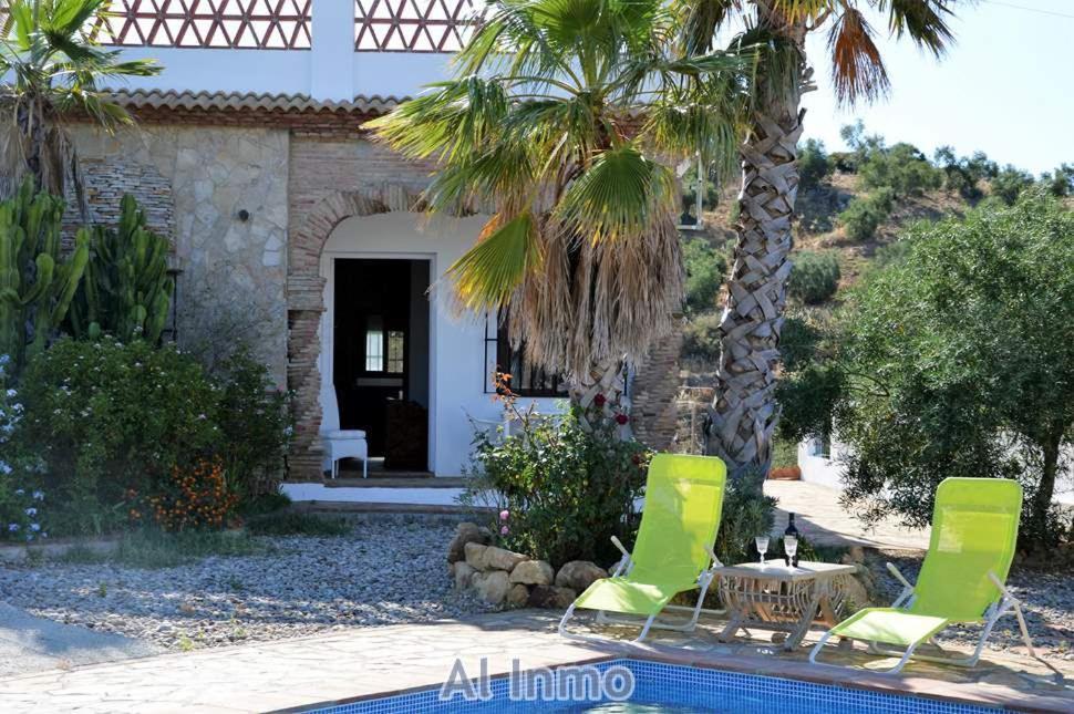 Las Palmeras - Ein Stueck Vom Paradies - Behagliches Haus Mit Pool Algodonales Bagian luar foto