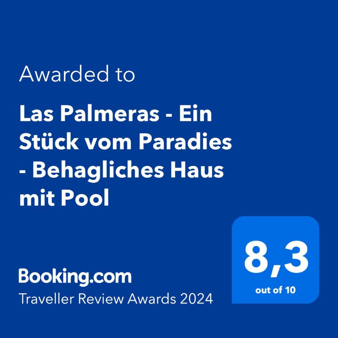 Las Palmeras - Ein Stueck Vom Paradies - Behagliches Haus Mit Pool Algodonales Bagian luar foto
